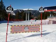 Départ de l'une des pistes les plus raides d'Italie