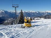 Canon à neige à Gryon