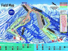 Plan des pistes Okushiga Kogen