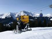 Enneigement dans le domaine skiable de Madrisa