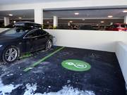 Borne de recharge électrique à la Hartkaiserbahn à Ellmau