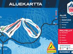 Plan des pistes Ellivuori