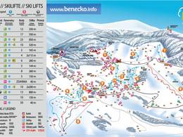 Plan des pistes Benecko