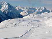 Piste de ski de fond en altitude Motta Naluns