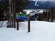 Signalisation des pistes au Revelstoke Mountain Resort