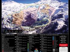 Plan des pistes Valle Hermoso