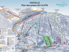 Plan des pistes Ancelle