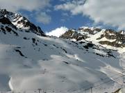 Pistes difficiles et freeride au télésiège Prade Verde