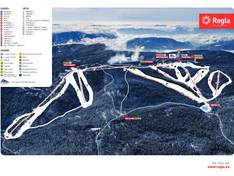 Plan des pistes Rogla