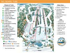 Plan des pistes Powder Ridge Mountain Park & Resort