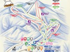 Plan des pistes Omote Manza