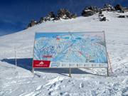 Plan des pistes à la station supérieure Treble Cone
