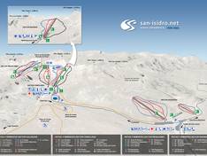 Plan des pistes San Isidro-Zona Cebolledo