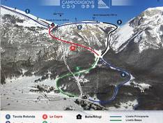 Plan des pistes Campo di Giove – Majella occidentale