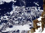 Vue depuis le sommet du Rothorn sur Valbella