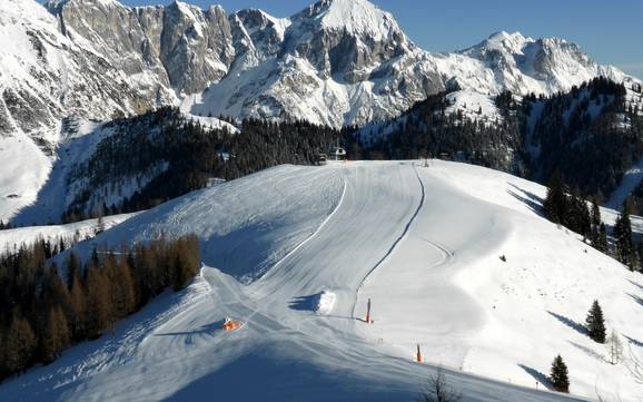 Le plus grand dénivelé dans le massif du Tennen – domaine skiable Werfenweng