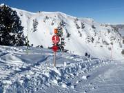 Balisage des pistes dans le domaine skiable Galsterberg