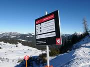 Signalisation sur la Steinplatte