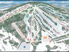 Plan des pistes Montcalm