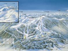 Plan des pistes Le Mourtis