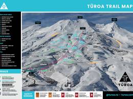 Plan des pistes Tūroa – Mt. Ruapehu