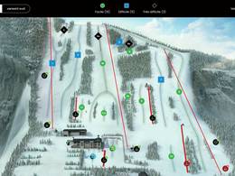 Plan des pistes Mont Saint-Bruno – Saint-Bruno-de-Montarville