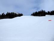 Piste damée dans le domaine skiable d’Åre