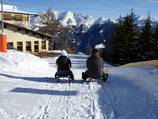 Nouvelle piste de luge de 9,6 km (la plus longue piste de luge enneigée du Tyrol du Sud)