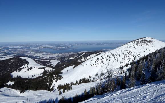 Skier près de Bernau am Chiemsee