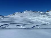 Piste de ski de fond d'altitude au Kitzsteinhorn