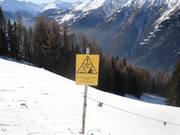 Zone fermée du domaine skiable