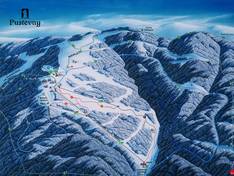 Plan des pistes Pustevny – Trojanovice