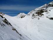 Pente raide sur la descente Le Tunnel