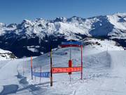 Signalisation des pistes à Grimentz