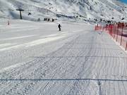 Piste parfaitement préparée au Passo Tonale