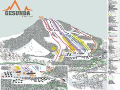 Plan des pistes Gesundaberget