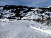 Au Bründlstadl, il y a des pistes plates et larges.