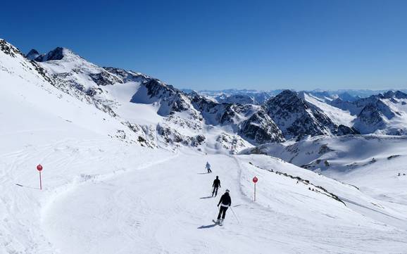 Glacier skiable dans la région du Freizeitticket Tirol