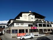 L'hôtel Mein Almhof directement à la fin de la piste vers Nauders