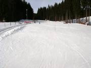 Zone débutants à la station de vallée