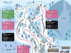 Plan des pistes Amihari