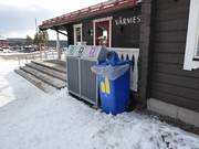 Tri des déchets dans la station de ski Kläppen