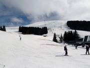 Vue sur les pistes du Mont Joux