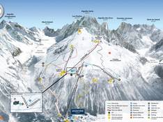 Plan des pistes Grands Montets – Argentière (Chamonix)