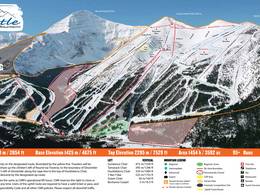 Plan des pistes Castle Mountain