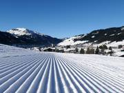 Piste parfaitement damée