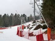 Enneigement par canons à neige à Les Planards