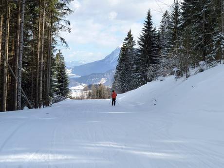 Diversité des pistes Thierseetal (vallée de Thiersee) – Diversité des pistes Tirolina (Haltjochlift) – Hinterthiersee