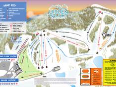 Plan des pistes Hidden Valley (MO)