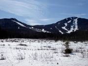 Vue sur le domaine skiable Mont Orford